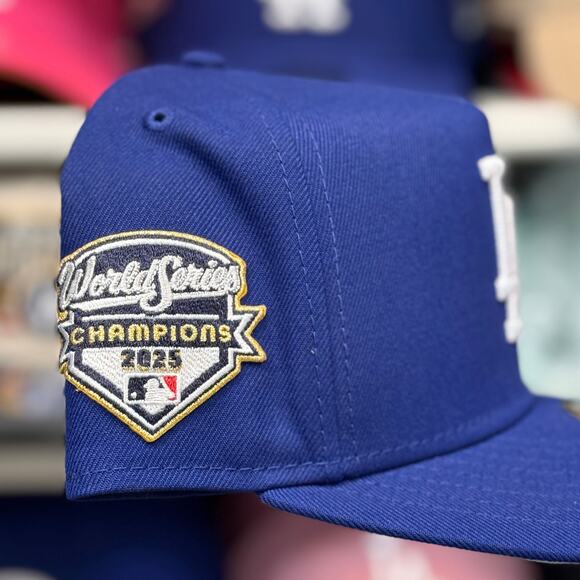 New Era Los Angeles Dodgers 2025 World Series Champions A-Frame 9FIFTY Snapback - Picture 2 of 4